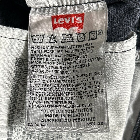 Y2K Levis 501 Jeans Men's Cotton Button Fly Straight Leg 32/31 - Picture 15 of 16